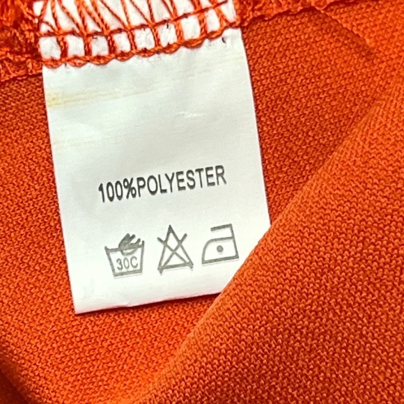 Hello‎ Molly Dress Large Orange One-Shoulder Midi Fitted Slit Padded Bust Bold - Picture 12 of 15